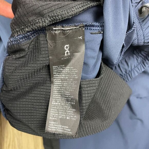 On Cloud Pants Mens Small Blue Running Track Zip Ankle Training Active - Picture 5 of 13